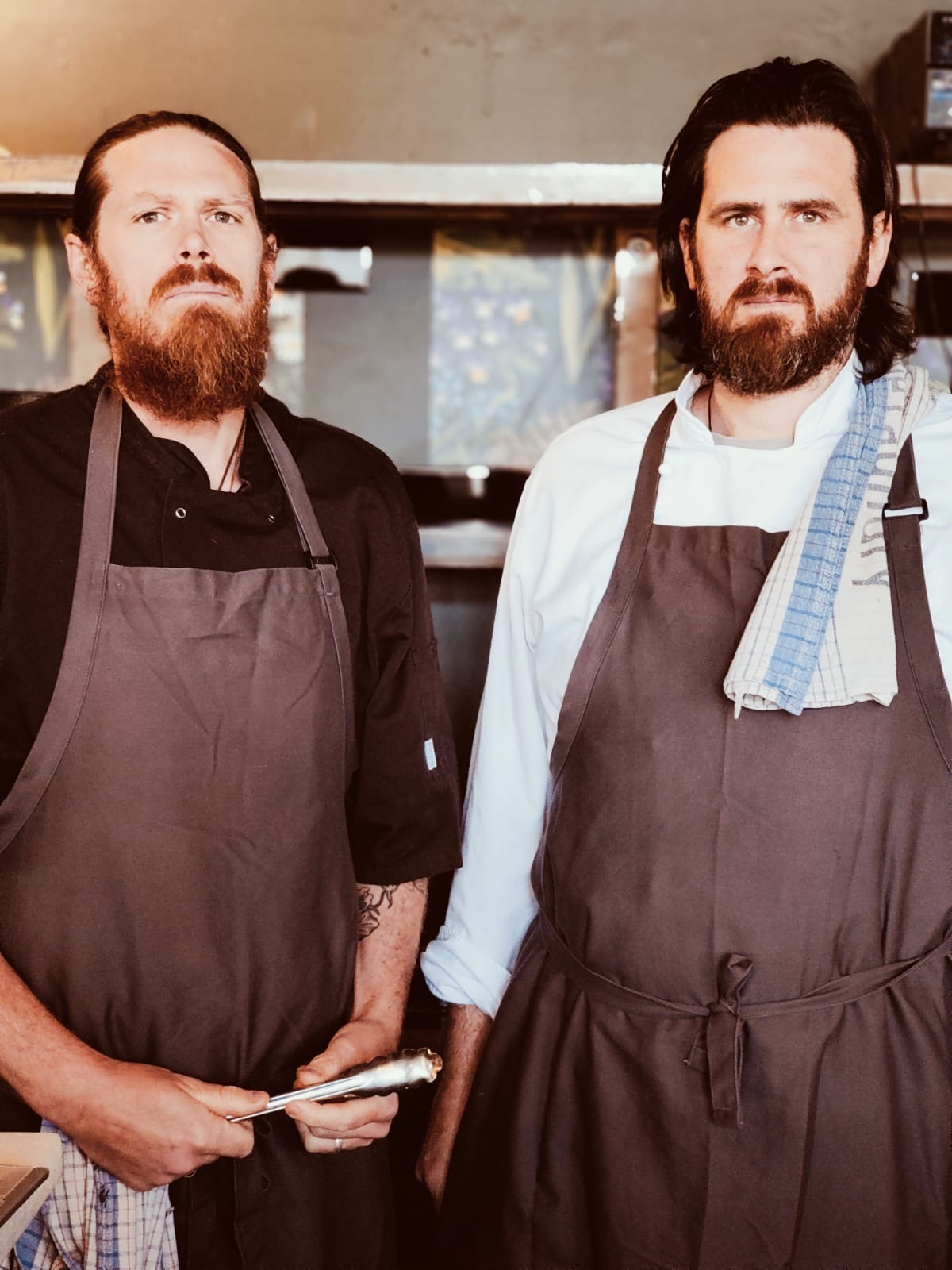 Lustre chefs Tim and Aaron in the kitchen